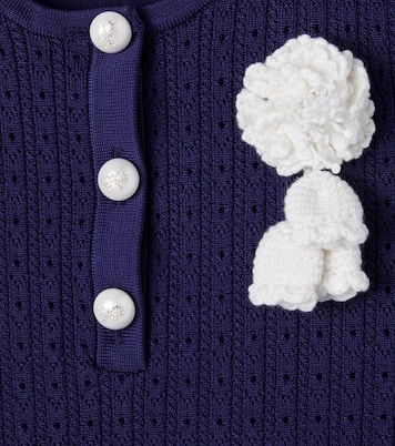 Robe Pointelle à fleurs | Self-Portrait Kids