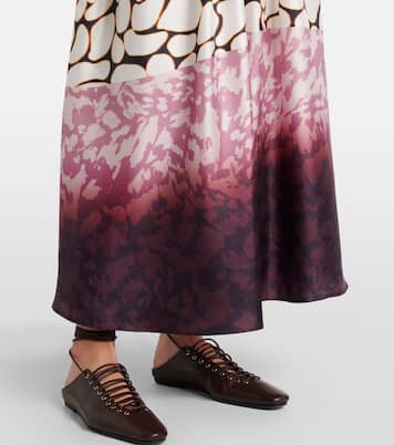 Robe longue imprimée en soie | Dries Van Noten