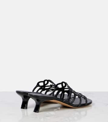 Mules Paula's Ibiza Petal Anagram en cuir | Loewe
