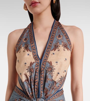 Bedrucktes Maxikleid Ascension aus Baumwolle | Zimmermann