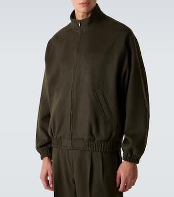Camel hair flannel blouson jacket | Auralee