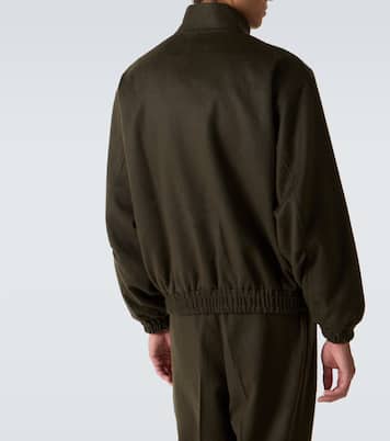 Camel hair flannel blouson jacket | Auralee