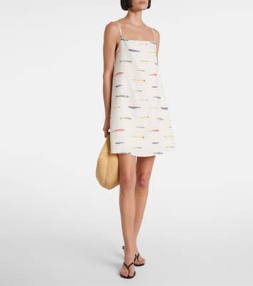Laura printed cotton minidress | Staud