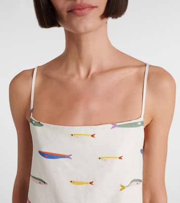 Laura printed cotton minidress | Staud