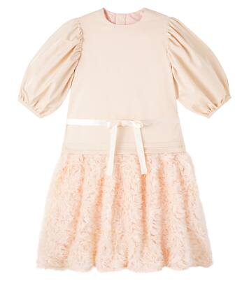 Gabie bow-detail ruffled dress | C'era Una Volta