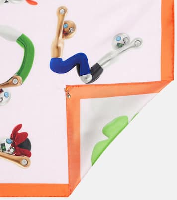 Anagram logo silk twill scarf | Loewe