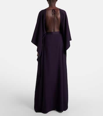 Fitzgerald open-back crêpe cady kaftan | Taller Marmo