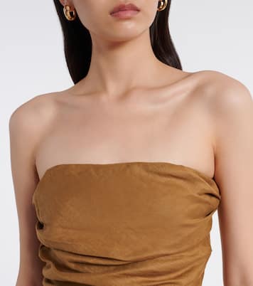 Hedy gathered linen maxi dress | Faithfull