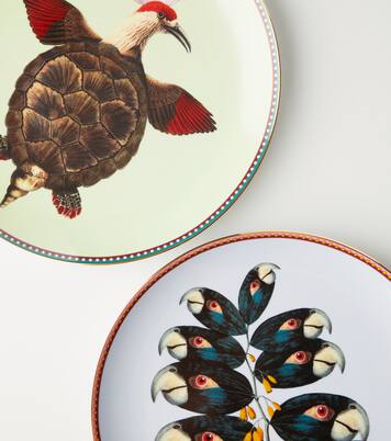 Assiette décorative Parrotstem en porcelaine | La DoubleJ