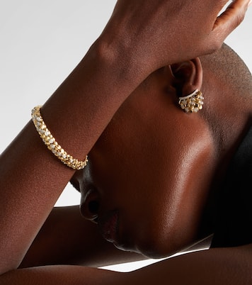 Orecchino singolo Blossom in oro 14kt con diamanti | Rainbow K