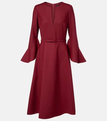 Midikleid aus einem Wollgemisch | Oscar de la Renta