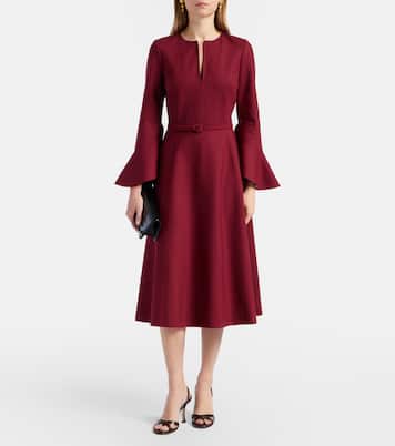 Midikleid aus einem Wollgemisch | Oscar de la Renta