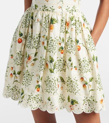 Abito corto Poesia in lino  | Agua by Agua Bendita