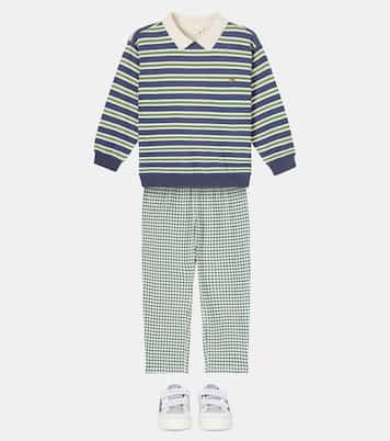 Spotty striped cotton polo shirt | Konges Sløjd