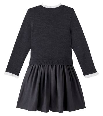 فستان من الصوف بنقشة الأرجيل | Self-Portrait Kids