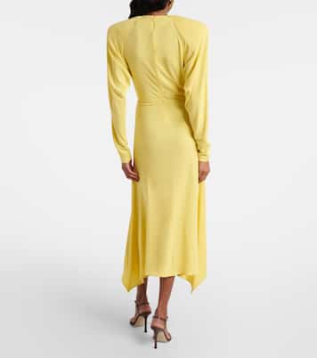 Draped jersey midi dress | Stella McCartney