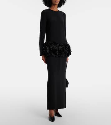 Maxikleid Petal mit Seide | Toteme