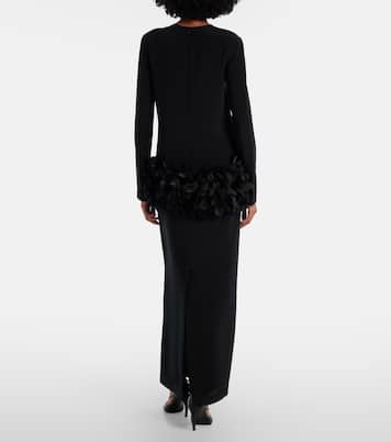 Maxikleid Petal mit Seide | Toteme