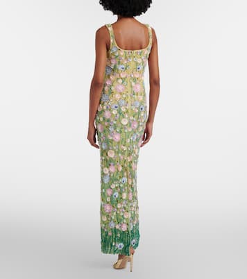 Embellished floral gown | Là Fuori