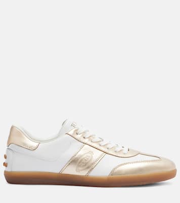 Metallic leather sneakers | Tod's