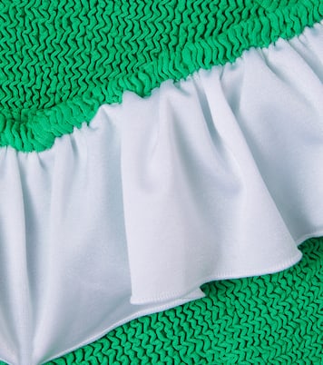 Olive ruffled bikini | Hunza G Kids