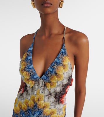 Open-back lamé maxi dress | Missoni