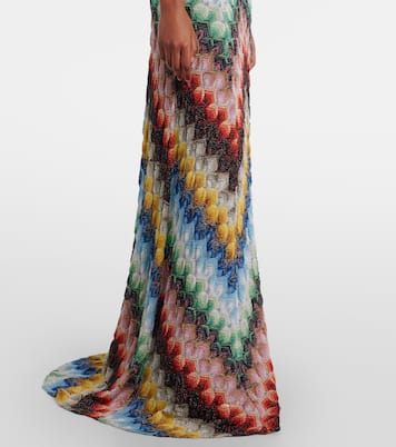 Open-back lamé maxi dress | Missoni
