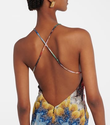 Open-back lamé maxi dress | Missoni