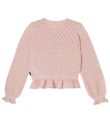 Pointelle cotton cardigan | Molo