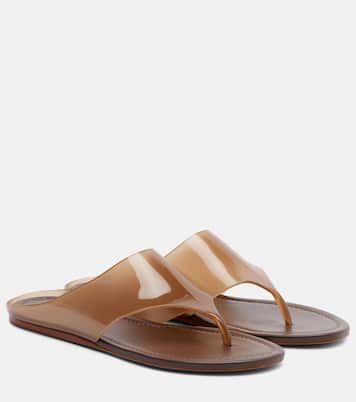 Leather-lined thong sandals | Farm Rio