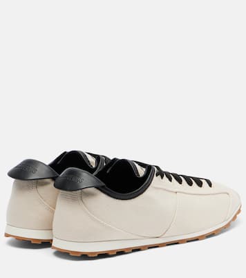 Leather-trimmed canvas sneakers | Jacquemus