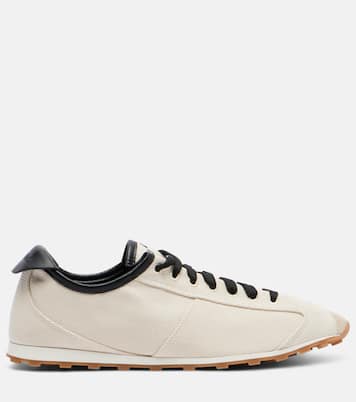 Leather-trimmed canvas sneakers | Jacquemus