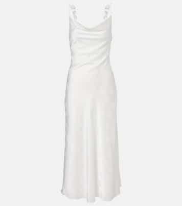 Bridal satin midi dress | Rotate