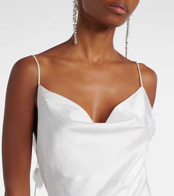 Bridal satin midi dress | Rotate