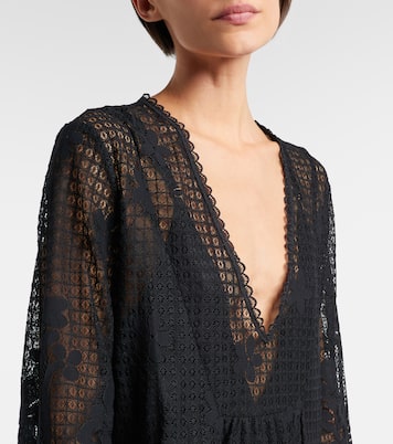 Elizabeth cotton-blend lace minidress | Melissa Odabash