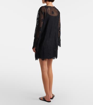 Elizabeth cotton-blend lace minidress | Melissa Odabash