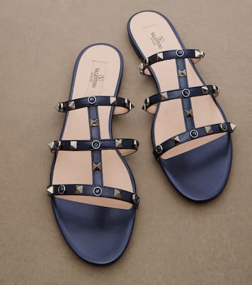 Rockstud leather sandals | Valentino Garavani