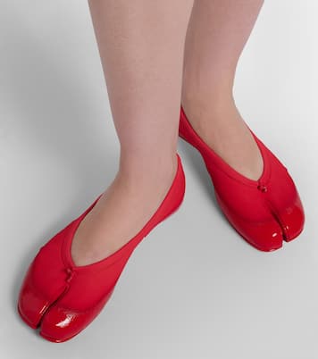 Tabi patent leather ballet flats | Maison Margiela