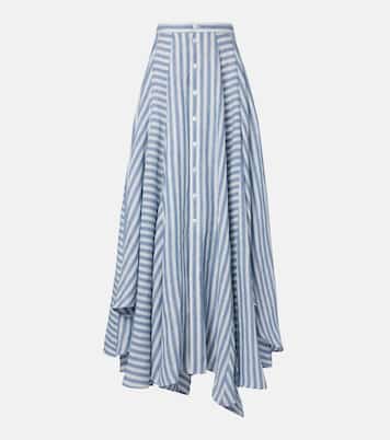 Shamus striped linen maxi skirt | Ralph Lauren Collection