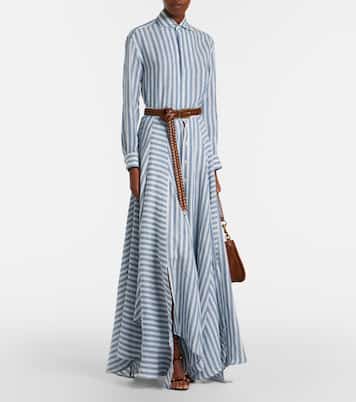 Shamus striped linen maxi skirt | Ralph Lauren Collection