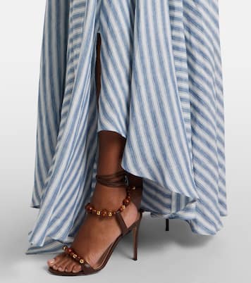 Shamus striped linen maxi skirt | Ralph Lauren Collection