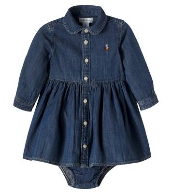 Baby Set aus Jeanskleid und Höschen | Polo Ralph Lauren Kids
