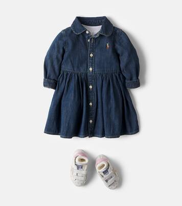 Baby Set aus Jeanskleid und Höschen | Polo Ralph Lauren Kids