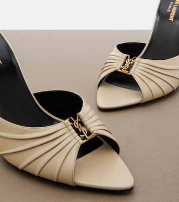 Babylone Cassandre皮革穆勒鞋 | Saint Laurent