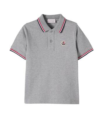 Logo cotton piqué polo shirt | Moncler Enfant