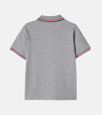 Logo cotton piqué polo shirt | Moncler Enfant
