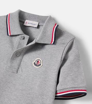 Logo cotton piqué polo shirt | Moncler Enfant