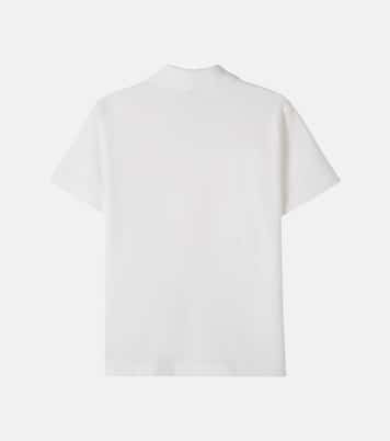 Logo cotton piqué polo shirt | Versace Kids