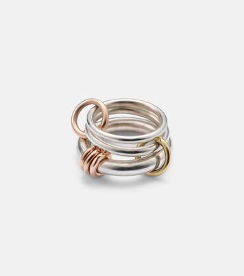 Orion sterling silver and 18kt gold linked rings | Spinelli Kilcollin