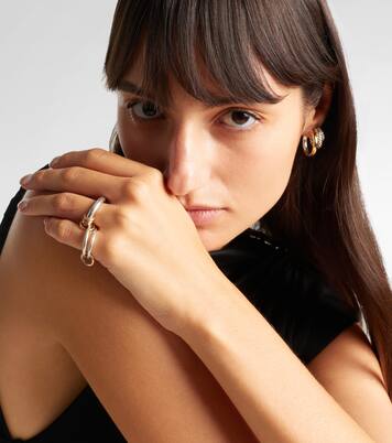 Orion sterling silver and 18kt gold linked rings | Spinelli Kilcollin